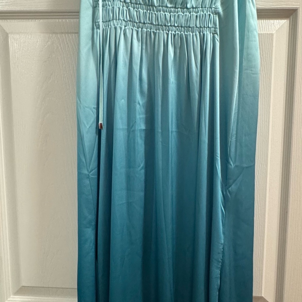 WHBM Elegant Blue Ombre Maxi Dress - Picture 6 of 6